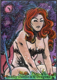 Deadly Damsels & Dragons 5finity 2023 Sketch Card David Lee V3