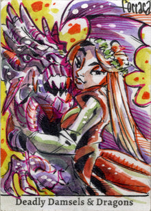 Deadly Damsels & Dragons 5finity 2023 Sketch Card Eduardo Ferrara V3