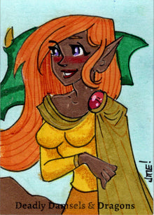 Deadly Damsels & Dragons 5finity 2023 Sketch Card Jme Foronda