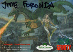 Deadly Damsels & Dragons 5finity 2023 Sketch Card Jme Foronda