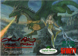 Deadly Damsels & Dragons 5finity 2023 Sketch Card Limuel Pinzon V3
