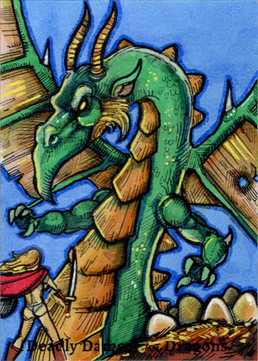 Deadly Damsels & Dragons 5finity 2023 Sketch Card Michael Mastermaker V1