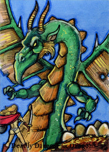 Deadly Damsels & Dragons 5finity 2023 Sketch Card Michael Mastermaker V1