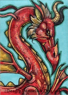 Deadly Damsels & Dragons 5finity 2023 Sketch Card Michael Mastermaker V2