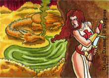 Deadly Damsels & Dragons 5finity 2023 Sketch Card Noah Ray V5