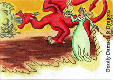 Deadly Damsels & Dragons 5finity 2023 Sketch Card Noah Ray V6