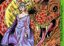 Deadly Damsels & Dragons 5finity 2023 Sketch Card Rusty Gilligan V1