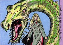 Deadly Damsels & Dragons 5finity 2023 Sketch Card Rusty Gilligan V2