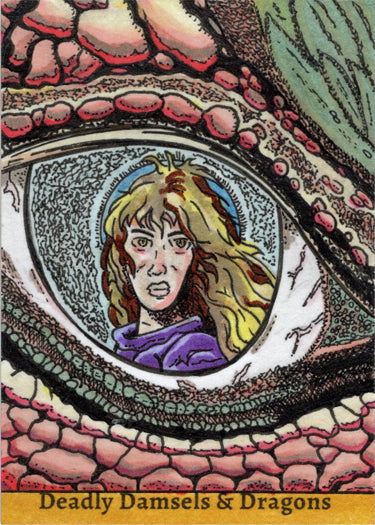 Deadly Damsels & Dragons 5finity 2023 Sketch Card Rusty Gilligan V7