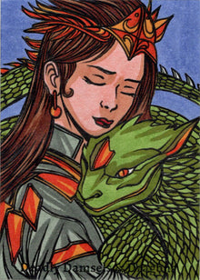 Deadly Damsels & Dragons 5finity 2023 Sketch Card Ulisses Gabriel V3