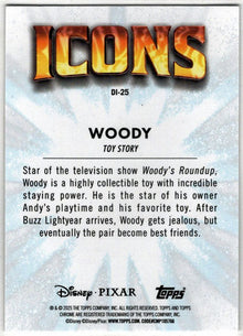 2025 Topps Chrome Disney Icons Insert Card DI-25 Woody
