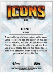 2025 Topps Chrome Disney Icons Insert Card DI-30 Genie