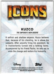 2025 Topps Chrome Disney Icons Insert Card DI-3 Kuzco