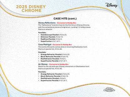 2025 Topps Chrome Disney Hobby Box
