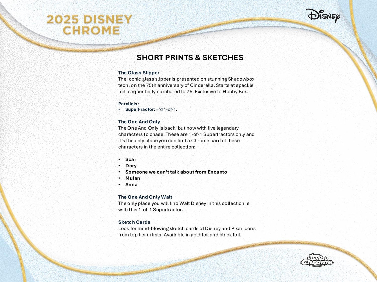 2025 Topps Chrome Disney Hobby Box