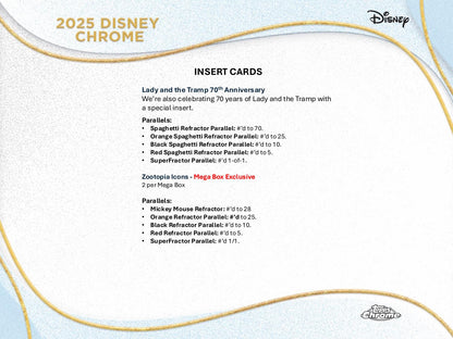 2025 Topps Chrome Disney Mega Box