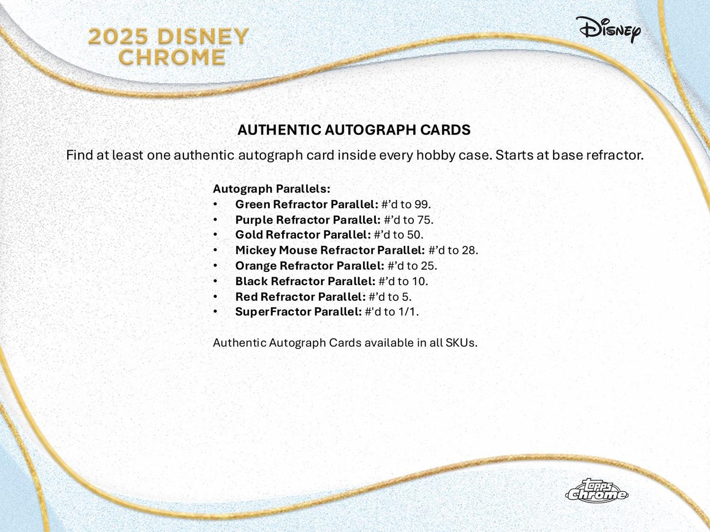 2025 Topps Chrome Disney Mega Box
