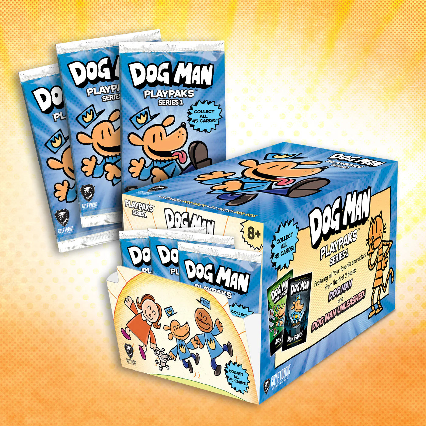 2026 Cryptozoic Dog Man Playpaks: Series 1 Gravity Feed Box