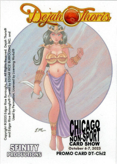 Dejah Thoris 5finity 2023 Chicago Non-Sport Card Show Promo Card DT-CHI2