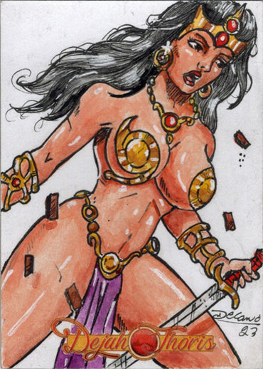 Dejah Thoris 5finity 2023 Sketch Card Delanio Dourado