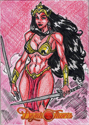 Dejah Thoris 5finity 2023 Sketch Card Edu V1