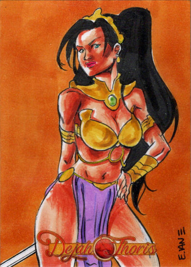 Dejah Thoris 5finity 2023 Sketch Card Eric Van Elslande V5