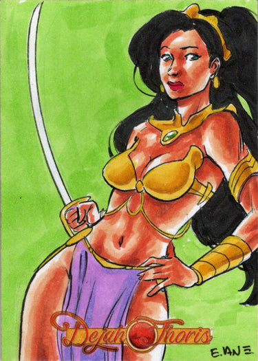 Dejah Thoris 5finity 2023 Sketch Card Eric Van Elslande V6