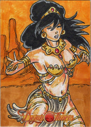 Dejah Thoris 5finity 2023 Sketch Card Limuel Pinzon V2