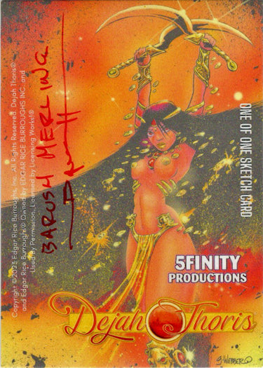 Dejah Thoris 5finity 2023 Sketch Card Barush Merling V3