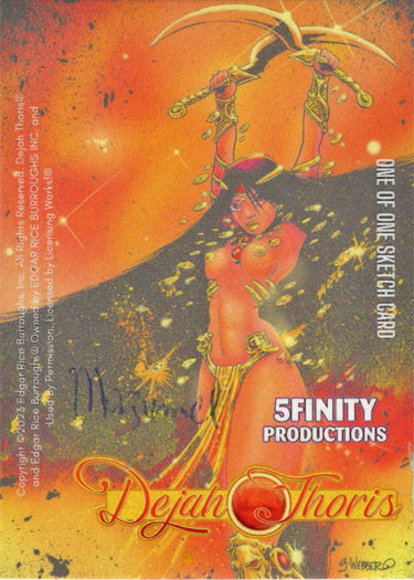 Dejah Thoris 5finity 2023 Sketch Card Mizumel V3