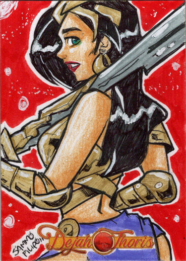 Dejah Thoris 5finity 2023 Sketch Card Sammo Filipo V6