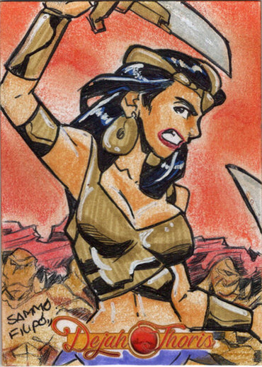 Dejah Thoris 5finity 2023 Sketch Card Sammo Filipo V7