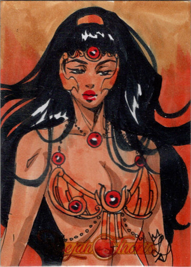 Dejah Thoris 5finity 2023 Sketch Card Tiffany Peek V2