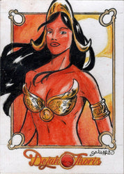 Dejah Thoris 5finity 2023 Sketch Card Vinicius Galhardo V1