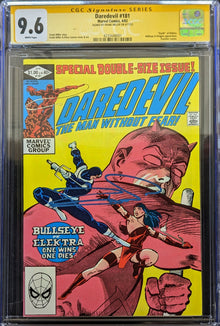 Daredevil #181 (1982) CGC 9.6 Death of Elektra Signed by Frank Miller