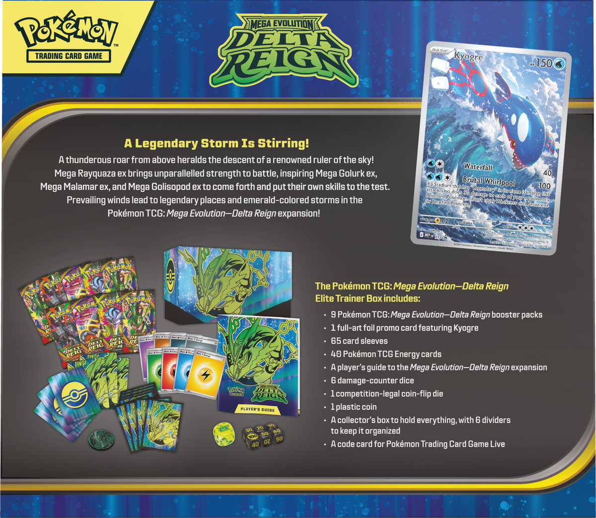 Pokemon Mega Evolution ME06: Delta Reign Elite Trainer Box