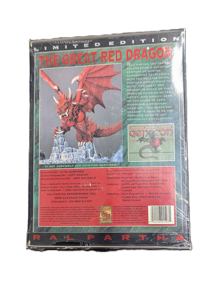 1992 Ral Partha Gen Con Limited Edition Miniature: The Great Red Dragon 01-503