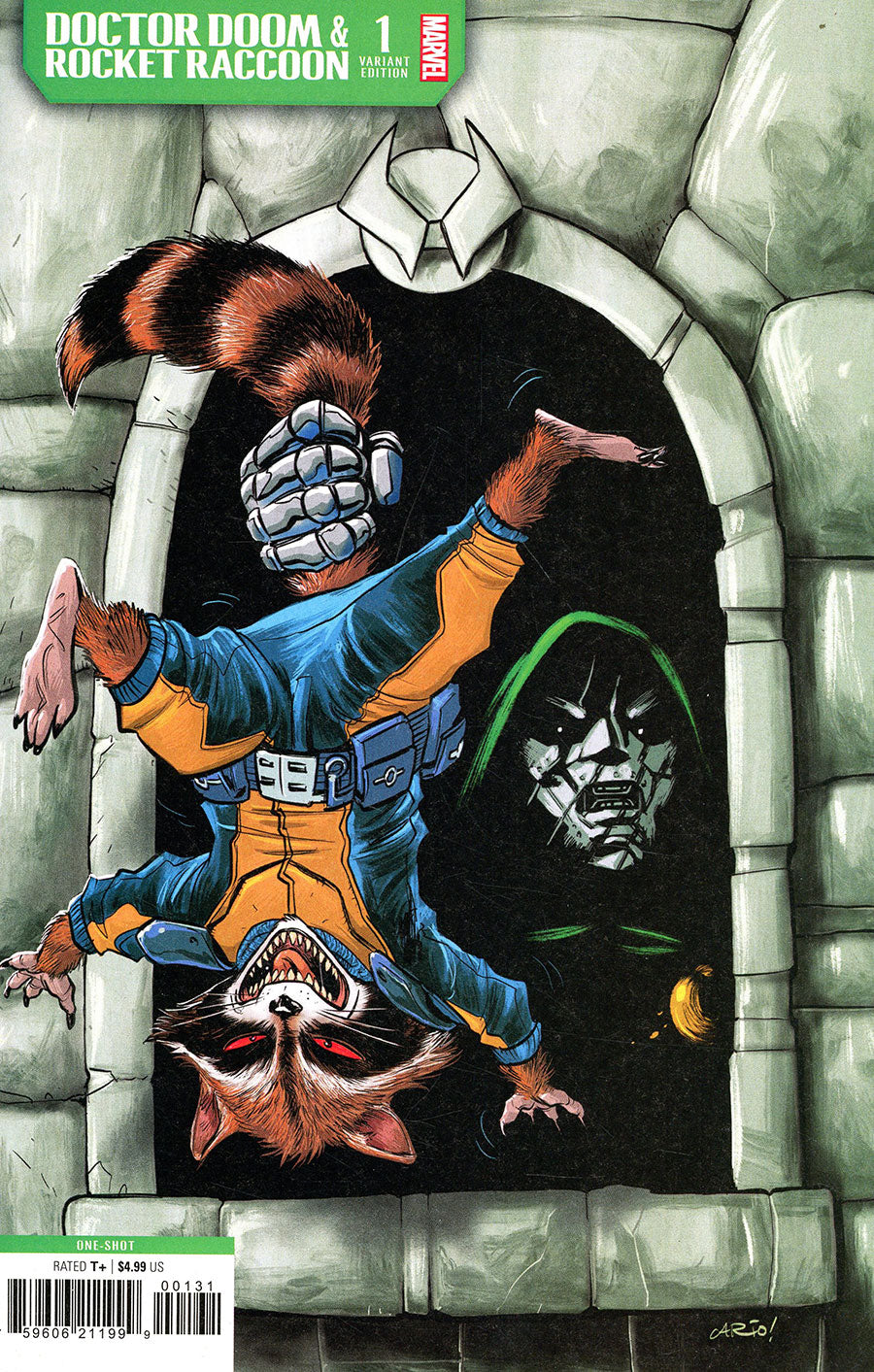 Doctor Doom & Rocket Raccoon #1 Anindito Windowshades Variant