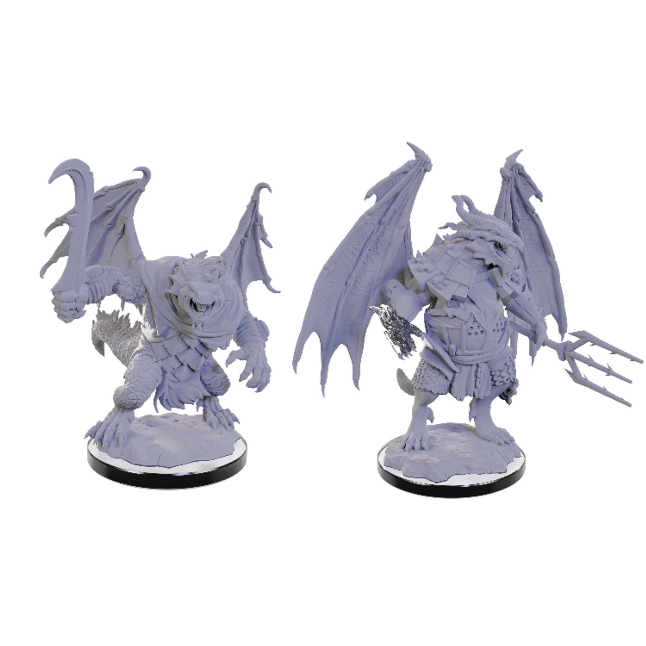 Nolzur's Marvelous Miniatures - Unpainted:  Draconian Foot Soldier & Mage