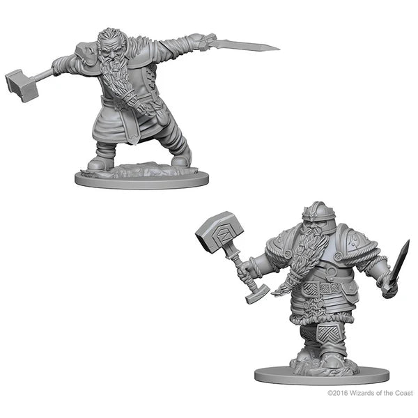 Nolzur's Marvelous Miniatures -  Unpainted: Dwarf Fighter