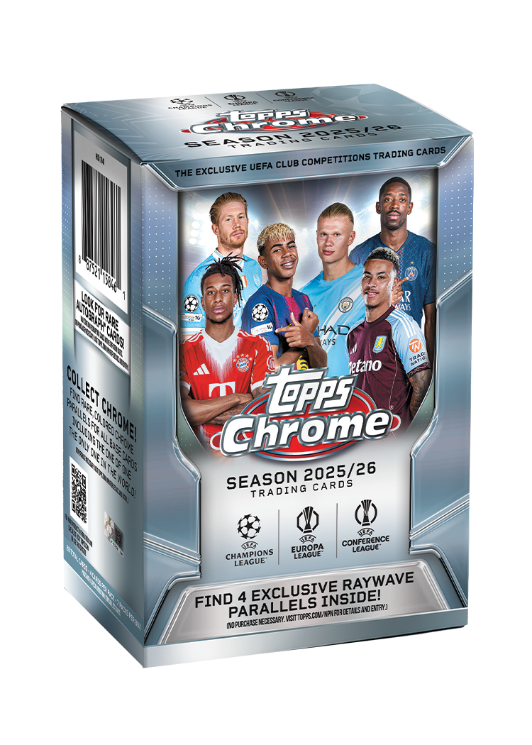 2025-26 Topps Chrome UEFA Club Competitions Soccer Value Box