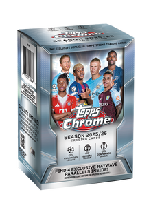 2025-26 Topps Chrome UEFA Club Competitions Soccer Value Box