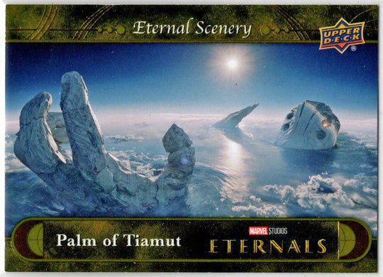2023 Upper Deck Marvel Eternals Gold Parallel Card ES-10 "Palm Of Tiamut" 72/99