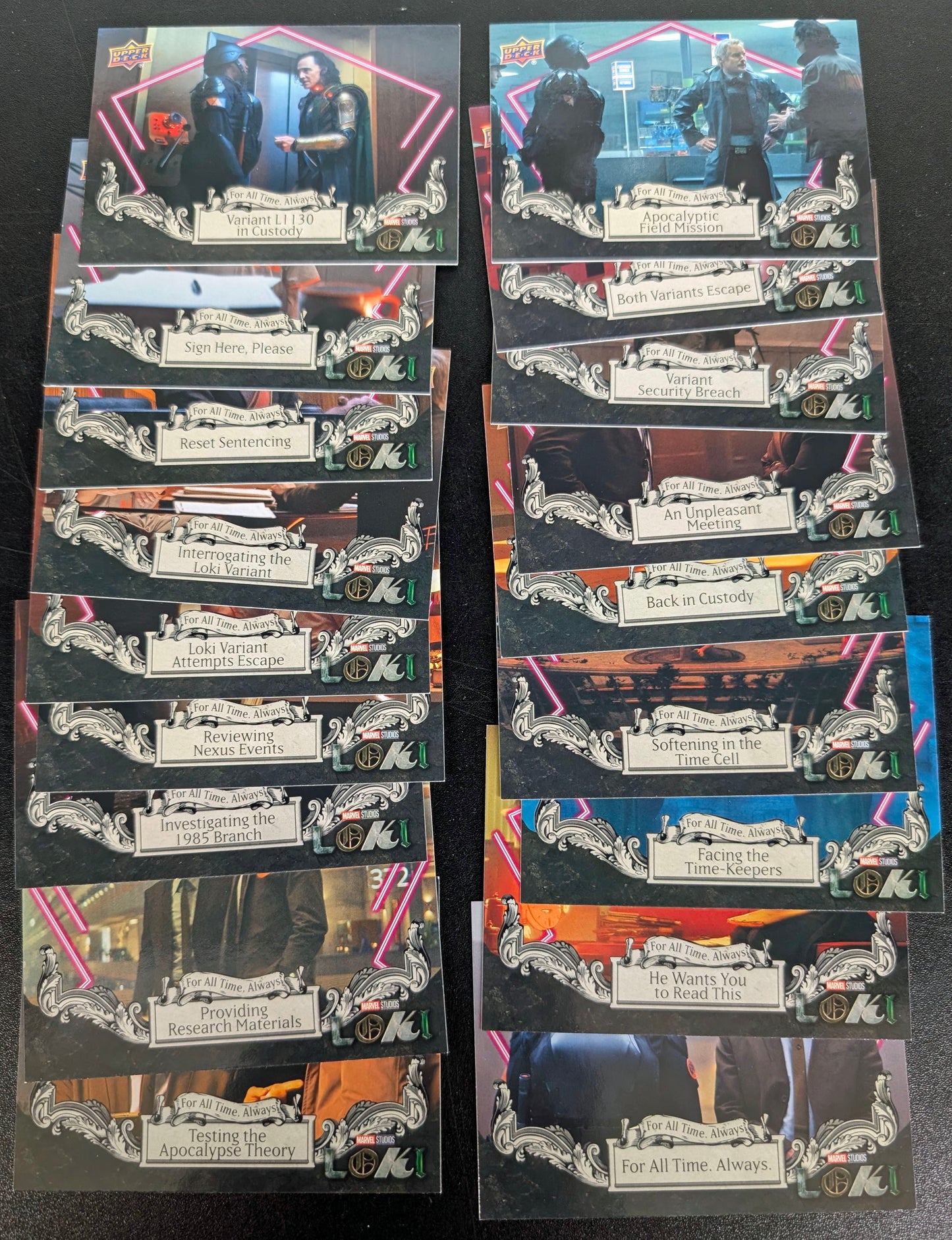 2023 Upper Deck Marvel Loki For All Time Always 18 Card Chase Set FATA-1 to FATA-18
