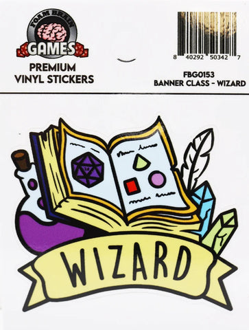 Banner Class Sticker: Wizard
