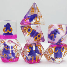 Foam Brain RPG Dice Set - Purple T-Rex