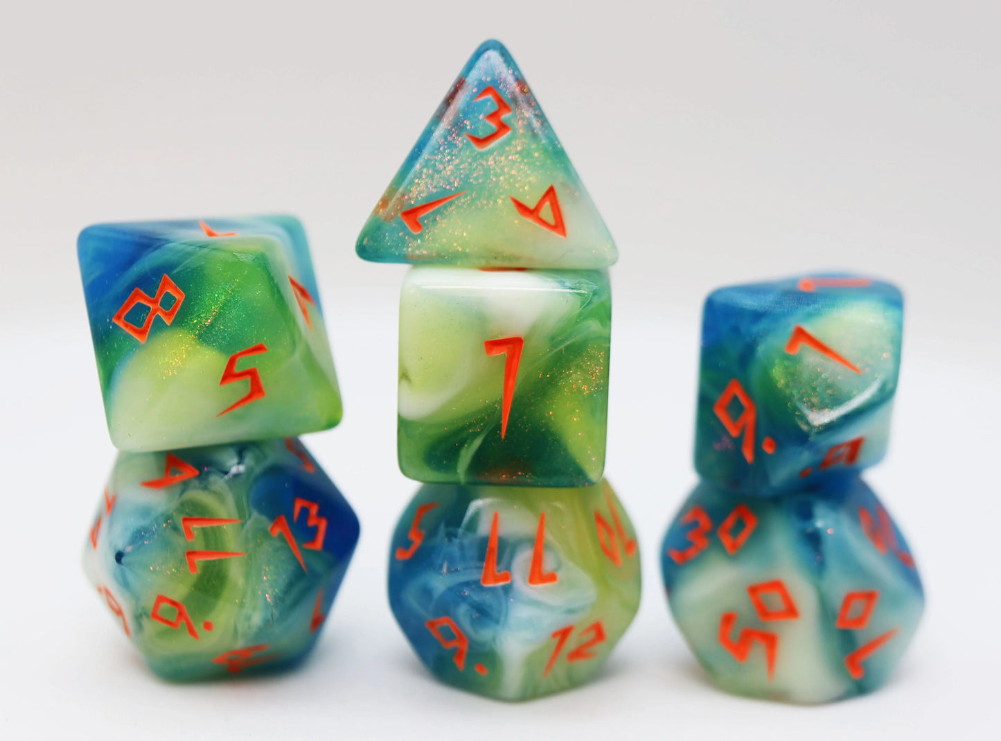 Foam Brain RPG Dice Set - Scratched Clouds