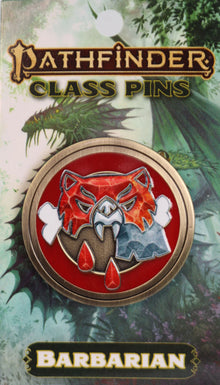 Foam Brain Pathfinder Class Icon Pin: Barbarian