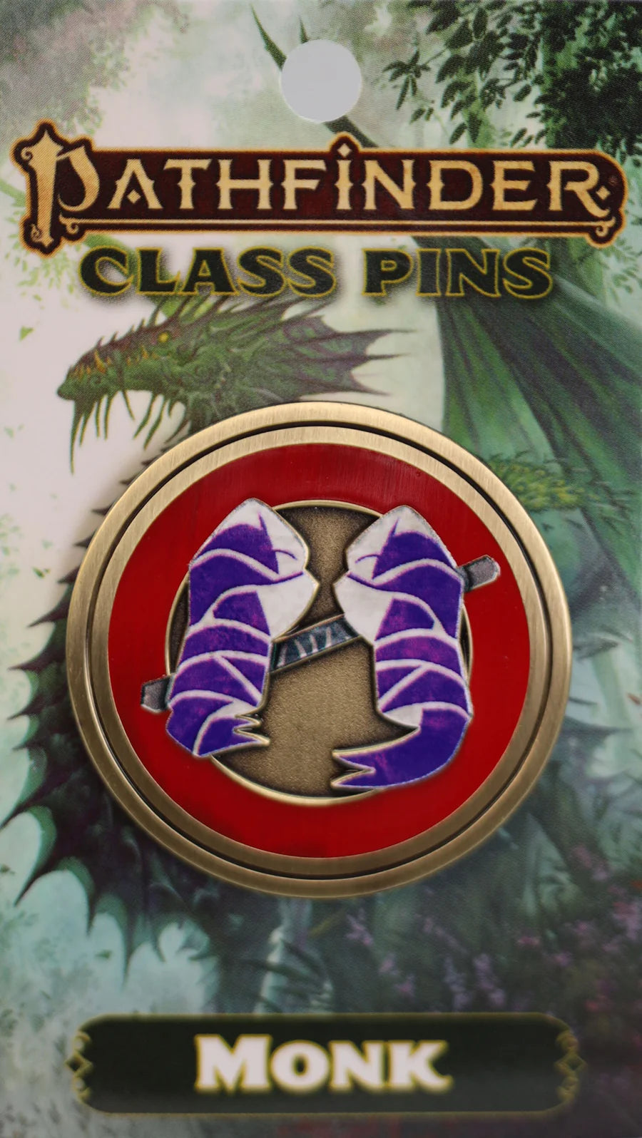 Foam Brain Pathfinder Class Icon Pin: Monk