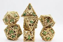 Foam Brain Hollow Metal RPG Dice Set: Grim Scythe - Gold
